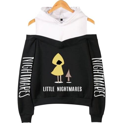 2021 New Little Nightmares Hoodies Female Off Shoulder Sweatshirt Women Pullover Harajuku Streetwear Girls Fashion Clothes
