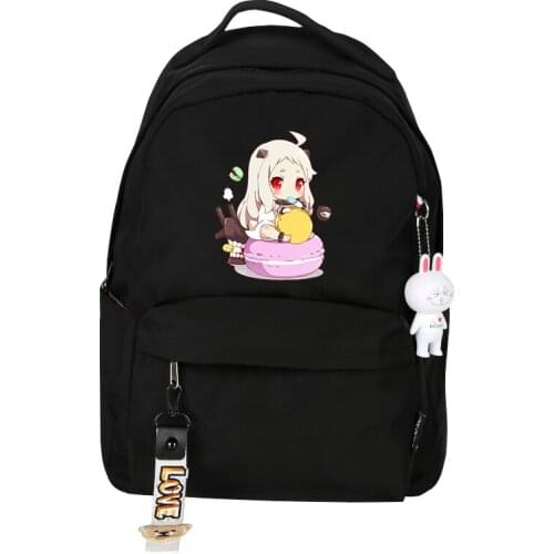 Japan Anime Kantai Collection shimakaze Printing Women Cute Backpack Laptop Backpack Nylon School Bags Cartoon Travel Mochila