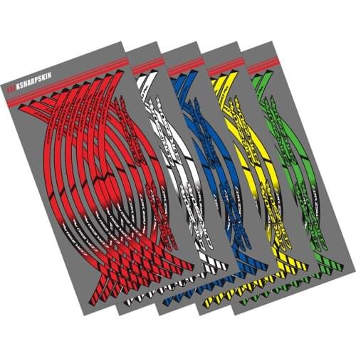 12 X Motorcycle outer ring sticker stripe wheel accessories decorative reflective decals Suitable for HONDA CBR250RR CBR 250RR