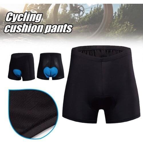 3D Gel Shorts Unisex Black Bicycle Cycling Pants Solid Cosplay Comfortable Underwear Sponge Gel 3D Padded Bike Short Pants