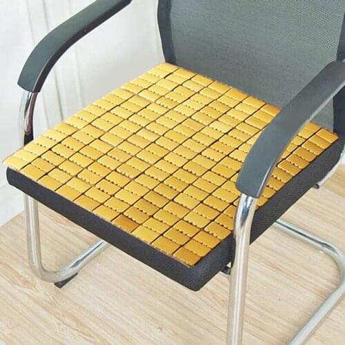 Bamboo Sitting Pad Car Seat Cool Pad Summer Comfort Sofa Mat Office Cushion Home Living Room Bedroom Chair Cushion