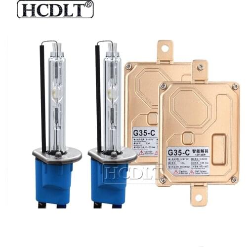 HCDLT 35W H7 Canbus HID Kit Xenon D2H H1 H3 H7 H11 HB3 HB4 9012 5500K Xenon Bulb Lamp 35W Canbus Ballast Car HID Headlight Kit