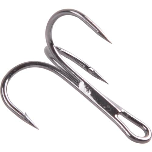 Hyaena 10pcs 3551 Fishing Hooks Big Game Fishing OShughnessy Treble Hooks High Carbon Steel Fishing Tackle Accessories