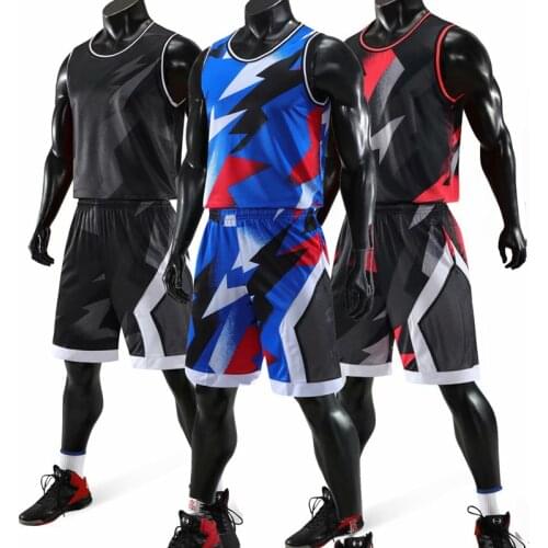 Men Basketball Jersey Sets Uniforms kits breathable Sports clothing Youth Training basketball jerseys shorts 2020 customized