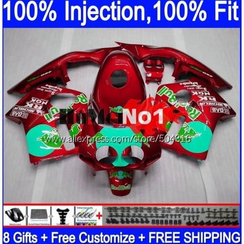 Injection Body For HONDA CBR 250 RR CBR250RR MC19 88 89 134MC.211 red glossy CBR 250RR 250R CBR250 RR 1988 1989 OEM Fairing Kit