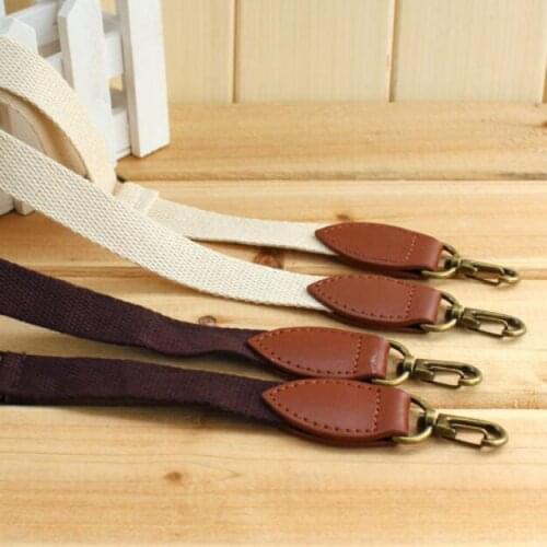 Leather+ Fabric Straps for DIY Handmade Ajustable Shoulder Bag Strap Women Girls Handbag Belts Durable Handle Bag Accessories