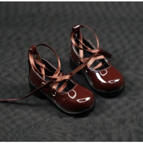BJD doll shoes suitable for 1/31/4 fashion institute wind restoring ancient ways womens shoes round head is small leather shoes