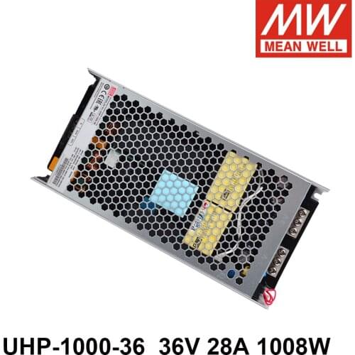 MEAN WELL UHP-1000-36 110V/220V AC to DC 36V 28A 1008W Single Output Switching Power Supply Meanwell PFC Transformer UHP-1000