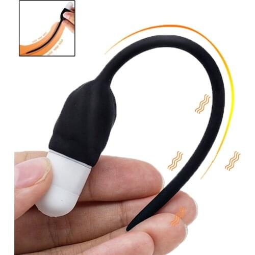 Strong Vibrating Urethral Catheter Penis Urethral Sounds Hose Eye Catheter Electro Penis Plug Dilator Sex Toys Fetish Men Toys