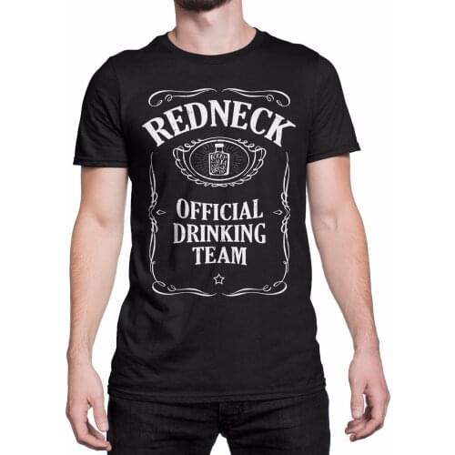 MenS T-Shirt 2019 Newest 100% Cotton Brand New T-Shirts Redneck Drinking Team Keep Calm And Drink Up Funny Beer Party T Shirts