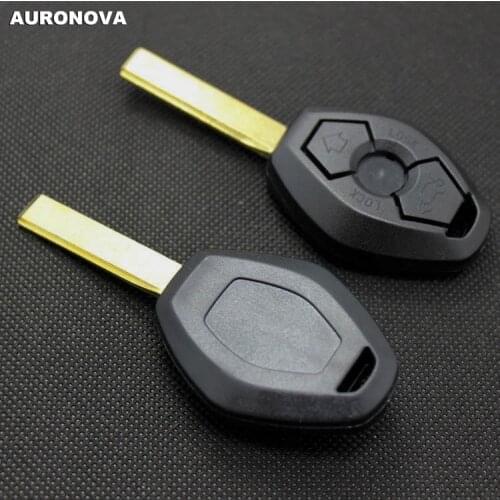 AURONOVA New Replace Key Shell for BMW 3 5 7 SERIES Z3 Z4 X3 X5 M5 325i E38 E39 E46 2 Buttons Hu92 Blade Remote Car Key Case