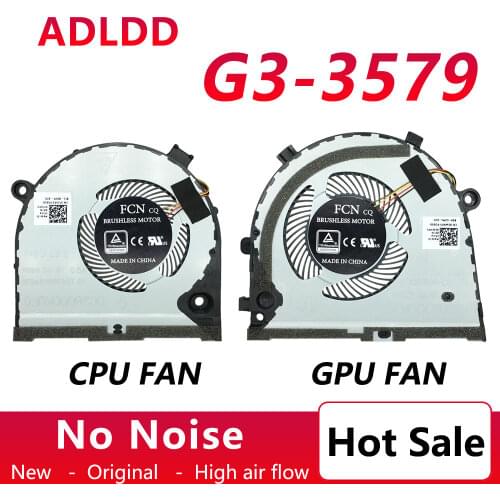 New Orignal CPU GPU FAN Cooler for Dell G3-3579 G5 5587 Cooling Fan CN-0TJHF2 0GWMFV DFS481105F20T FKB6 DFS551205ML0T FKB7