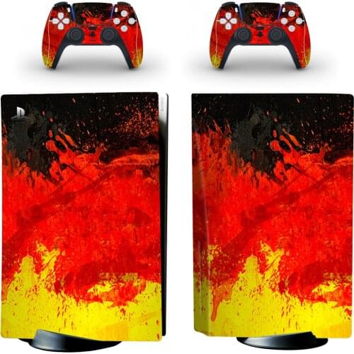 Dazzle Style PS5 Digital Edition Skin Sticker for Playstation 5 Console & 2 Controllers Decal Vinyl Protective Skins 4
