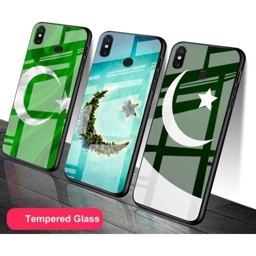 Pakistan Flag Tempered Glass Phone Case For Redmi Note 5 6 7 8 9 Pro Note8T Note9S Redmi8 9 Cover Shell