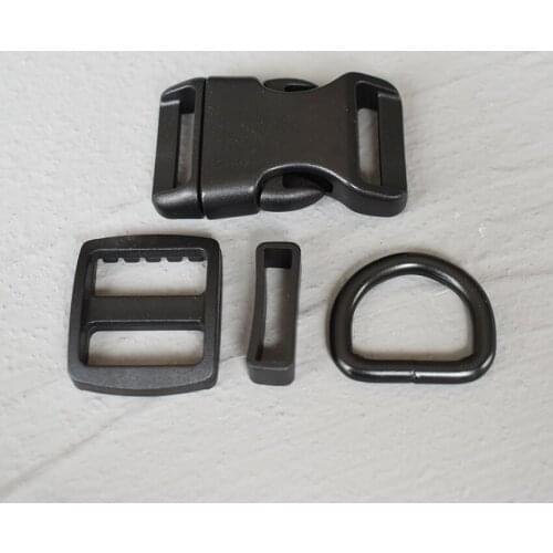 1 Set 15mm Plastic Belt Buckle Strap silver buckle clasp for Adjuster Bag Pet Dog Collar Necklace Sewing Handmade Accessory