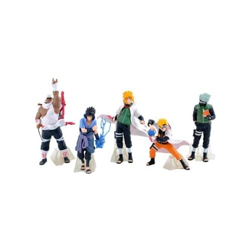 11cm-15cm Naruto Hinata Action Figure Hyuuga Hinata Hyuga Gently Step Twin Lions Fist Jiraiya Minato Saruka Fight Model Toy