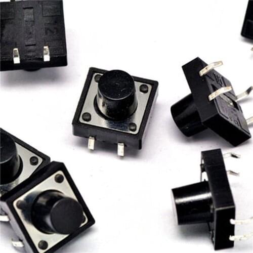 12 * 12 * 9mm touch switch vertical 4-pin imported spring micro switch (5pcs)