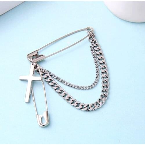 RKR Silver Brooches For Clothes