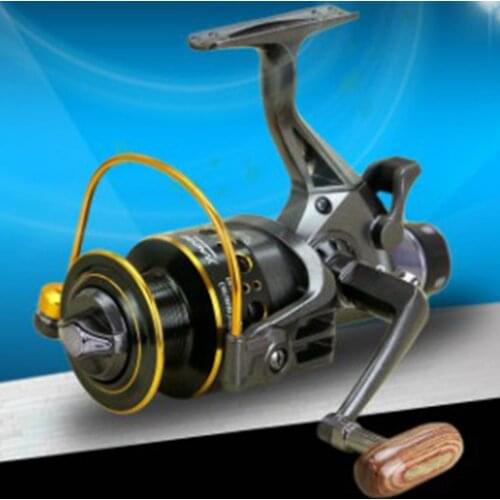 Double Release Force Metal Head Front And Rear Brake Line Wheel Fishing Gear Metal Arm Pole Throwing Reel