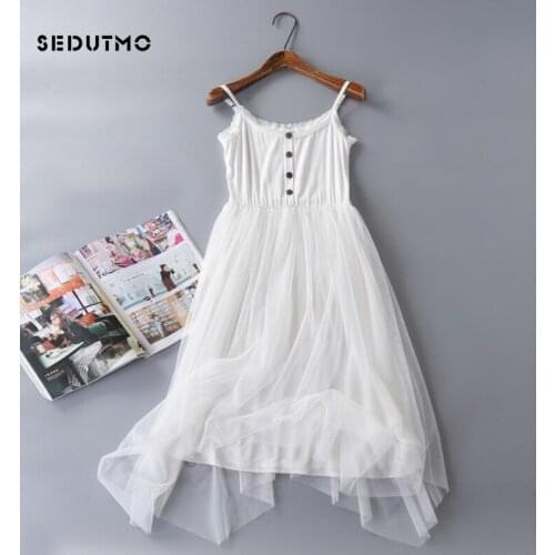 SEDUTMO White Summer Dresses
