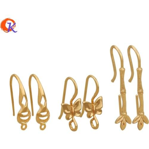 Cordial Design 100Pcs Jewelry Accessories/Hand Made/Earrings Making/Genuine Gold Plating/Earring Findings/DIY/Earrings Hooks