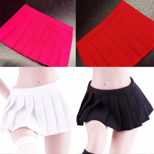 1/6 Steel Female Soldier PH Lan UD White Student Skirt Skirt White Pleated Skirt Spot