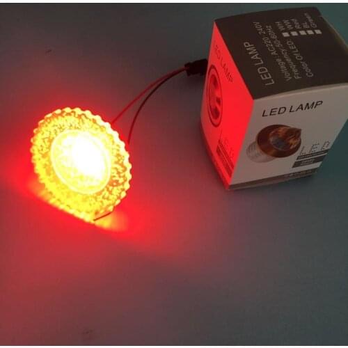 10pcs new frame red color Mini LED Downlights 3W 50mm 95V-277V Jewelry Display Ceiling spots Recessed Cabinet Spot Lamp