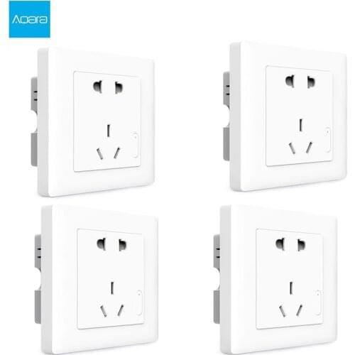 Original Smart Aqara Smart Light Control ZiGBee Wall Switch Socket Plug Via Smartphone APP Wireless Remote For Xiaomi Mihome APP