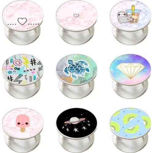 Universal Foldable Grip Holder Mobile Phone Accessories Swappable Top For Most of Phones