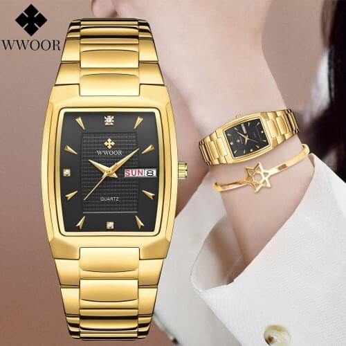 Women Watches 2021 Fashion Luxury Brand WWOOR Quartz Watch Waterproof Stainless Steel Ladies Girls Ladies Wrist Watch for Female