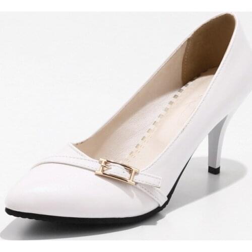 18 years during the spring and autumn fashion pointed sexy high heel with shallow mouth 43 womens shoe size code 33-1849