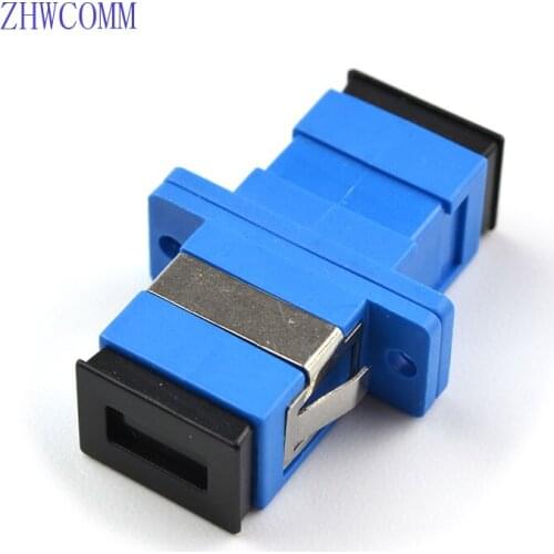 ZHWCOMM 200PCS High quality SC Singlemode fiber optic adapter SC UPC ptical fiber coupler Fiber flange Free Shipping