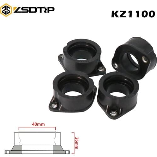 ZSDTRP Motorcycle Carburetor Intake Manifold Interface Boots For Kawasaki KZ1000 KZ1100 KZ1000J KZ1000K KZ1000M KZ1100A 4Pcs