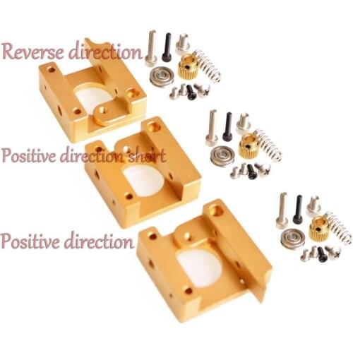 1 set MK8 extruder aluminum block DIY kit dedicated single nozzle extrusion head aluminum block