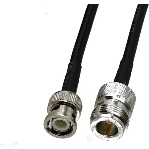 1pcs RG58 N Female Jack to BNC Male Plug Straight RF Coaxial Connector Pigtail Jumper Cable New 6inch~5M