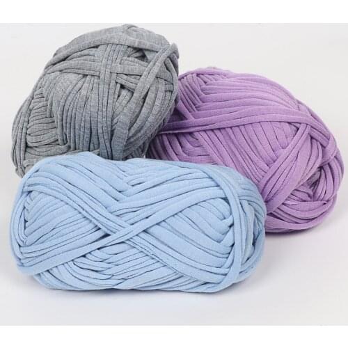 100g Thick Yarn Soft Colored Cloth Yarn for Hand Knitting Woven Bag Carpet Woven DIY Hand-knitted Material Crochet Thread