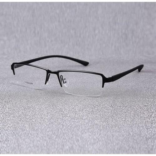 2021 Fashion mens eyeglasses frames male optical eye glasses frame for men Myopia prescription glasses half spectacle eyewear