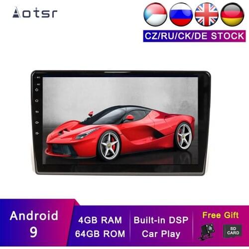 AOTSR Android 9 Car GPS For Toyota Wish 2009-2012 Car Navigation IPS Screen Multimedia DSP Player Stereo Head Unit 4G +64G