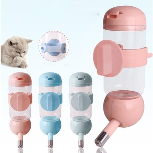 Pet Water Dispenser Automatic Water Feeder Puppy Water Cup Pet Drinking Bottle Small Dog Water Bottle Hanging No Drip New