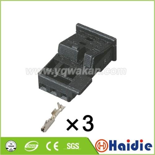 Free shipping 5sets 3pin VW female electric plug 1355620-1 instrument wiring harness plug connector 1-1718346-1