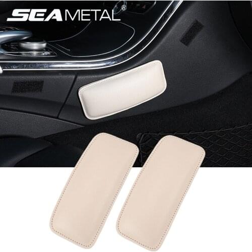 Car Seat Side Central Control Pad For Knee Rest Protector Pads Leather Auto Armrest Cushion Interior Automobiles Accessories