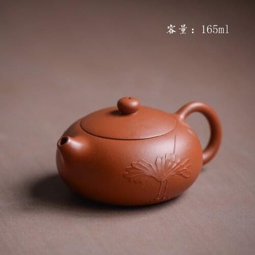165ml Yixing mines famous handmade Xi shi Zisha teapot authentic purple mud Kung Fu tea set tea table high-grade teapot