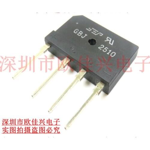 Xinyuan 5PCS/LOT gbj2510 ZIP 25A 1000V diode bridge rectifier BRIDGE RECT 1PHASE 1KV 25A GBJ