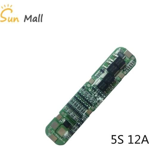 5S 12A 21V Lithium Battery Protection Board Overcharge /over the flow of protection