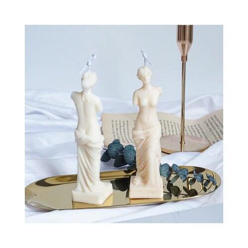 Large broken arm Venus goddess sculpture mold 3d mythical character candle mold silicone molds for candle making mold