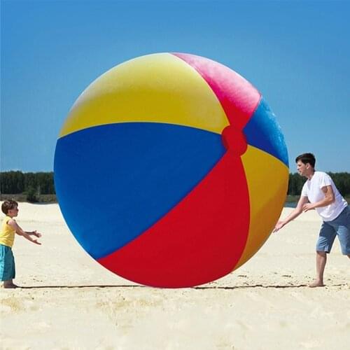 Giant Inflatable Beach Ball Colorful Volleyball Adult Children Outdoor Ball Family Garden Lawn Beach Party Toy 80cm/150cm/200cm