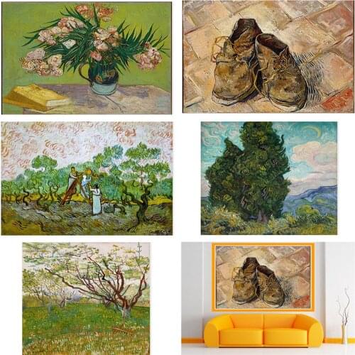 Famous Medieval Painting Madame Genu V-an Gogh Holland Picture Poster Canvas Print Painting Wall Art Living Room Home Decoration