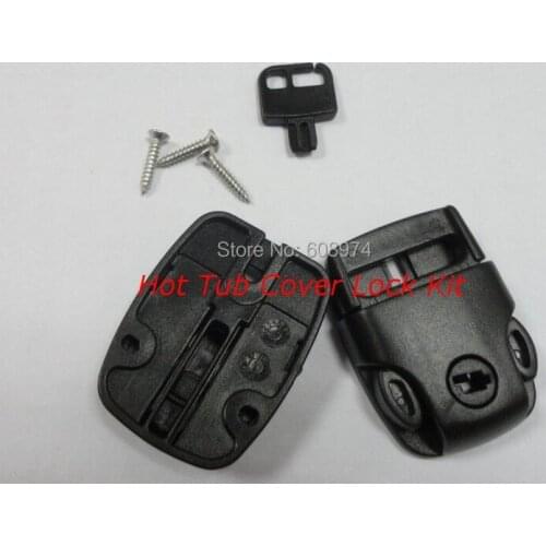Hot Tub Spa Cover Latch Repair Kit, Lockable Safety Buckle Latch Pool Spa Lock Hot Tub Cover Boat Backpack Bag