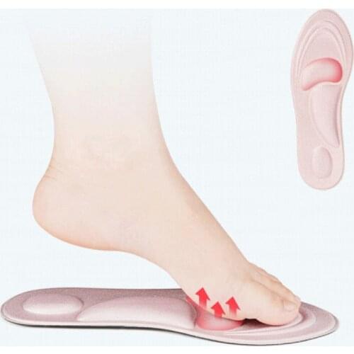4D Massage Insoles Soft Sponge Arch Support Orthotic Foot Inner Pads For Shoes High Heels Men Women Cushion Soles Spurs
