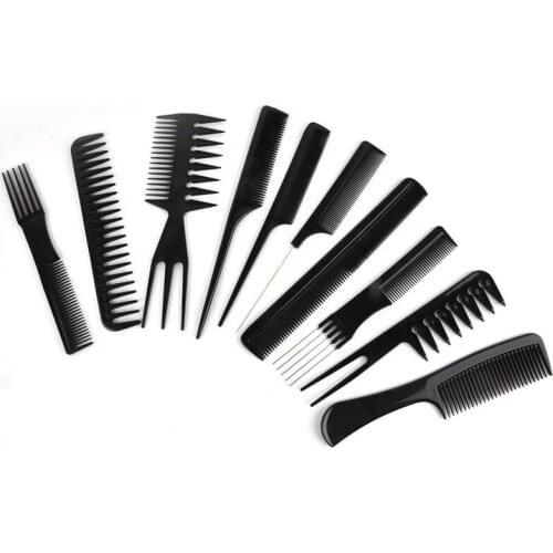 Mutil-function Hair Styling Comb Set Salon Barber Hair Dressing Anti Static Hair Brush Comb Kit for All Hair Styling Tools10 Pcs